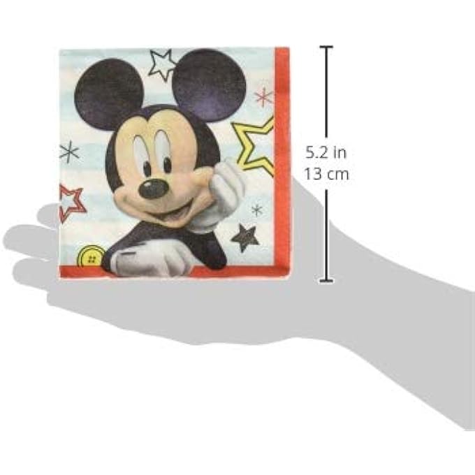 501789 DISNEY "MICKEY ON THE GOPAPER NAPKINS, 16PCS, MULTICOLOR, ONE SIZE - Image 2